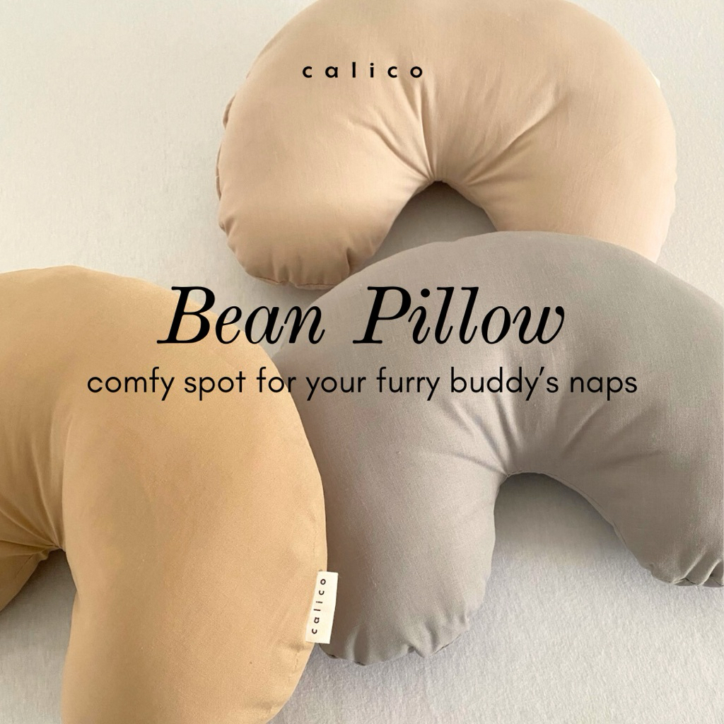 CALICO PET Bean Pillow - Bantal Mainan Anjing Kucing Bantal Hewan Lucu Aesthetic Bantal Custom Banta