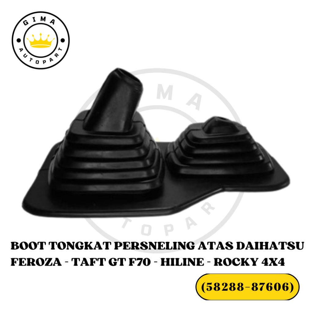 Karet Boot Tongkat Tuas Gigi Persneling Perseneling Atas Mobil Daihatsu Feroza - Taft GT F70 - Hilin