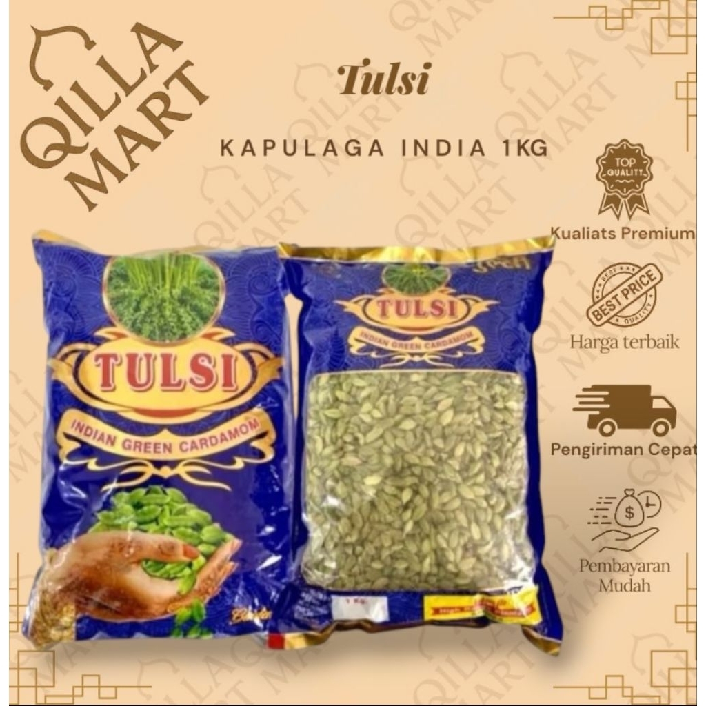 Kapulaga India 1kg - Tulsi Indian Green Cardamom