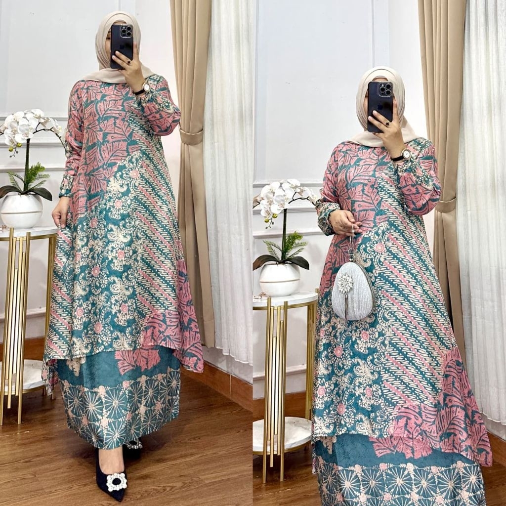 Set Batik Moderen Mamizaq Sutra Viscose