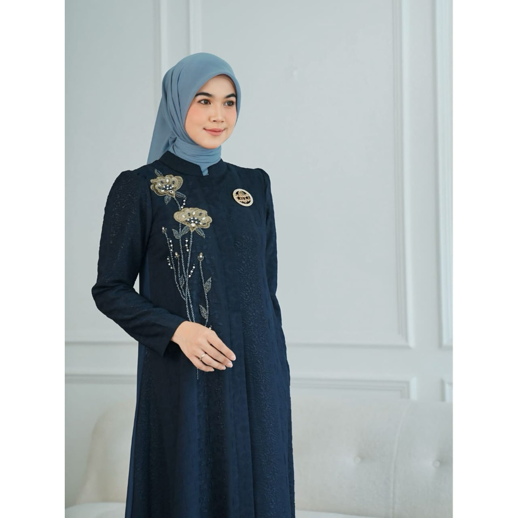 ZAIDA DRESS BY LAYKA/gamis mewah pesta/gamis premium/bisa cod/raya collection