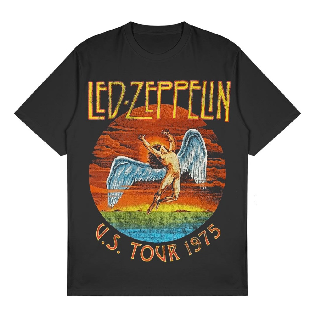 Led Zeppelin - USA Tour 1975 Circle Black