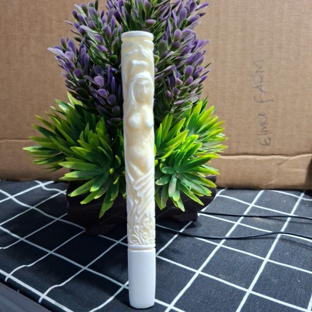 pipa once original tulsap impor, ukiran wanita mempesona, menarik dan bikin meleleh