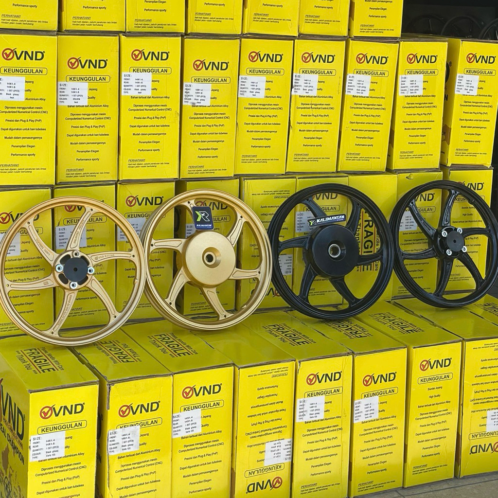 VELG VND RACING SIXSTAR 1.40-1.60/14 YAMAHA 125 MIO M3/S/Z/GEAR/XEON/FINO125/XRIDE125