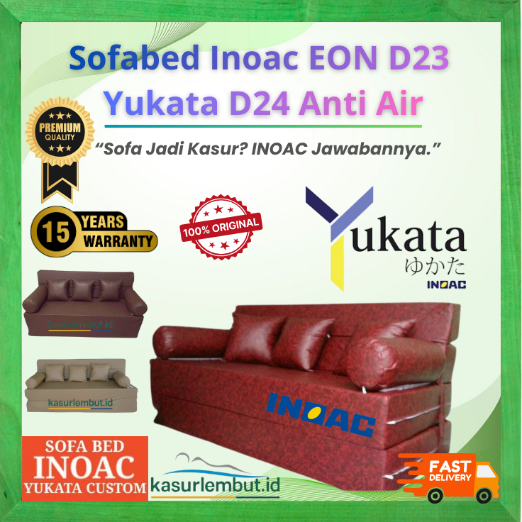 Sofabed INOAC TERBARU Waterproof Tebal D23 D24 Garansi Resmi