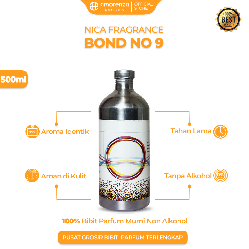 BIBIT PARFUM  MURNI BOND NO 9 - PASS POSSIBLE 500 ML - 1 LITER