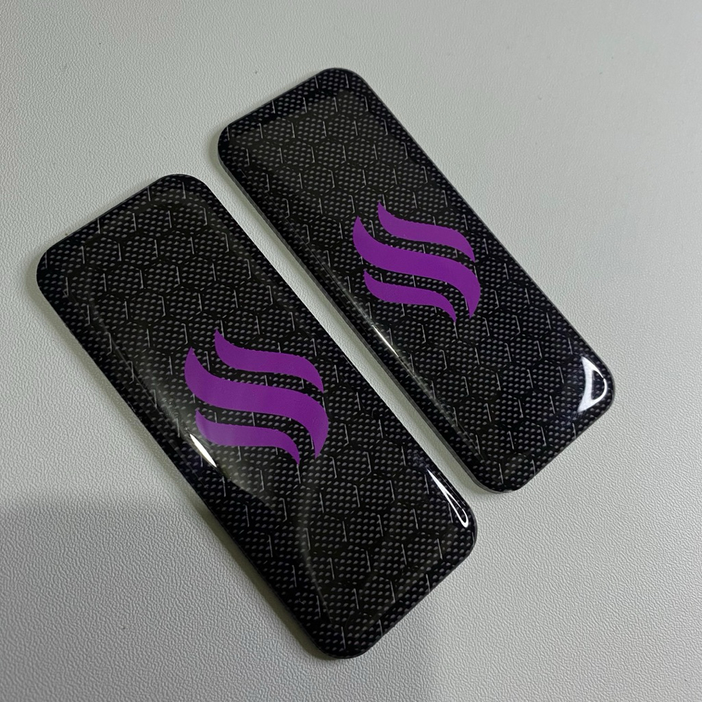 Acrylic Printing Uv Motif Karbon Hitam Ungu T99 Panel (Po)