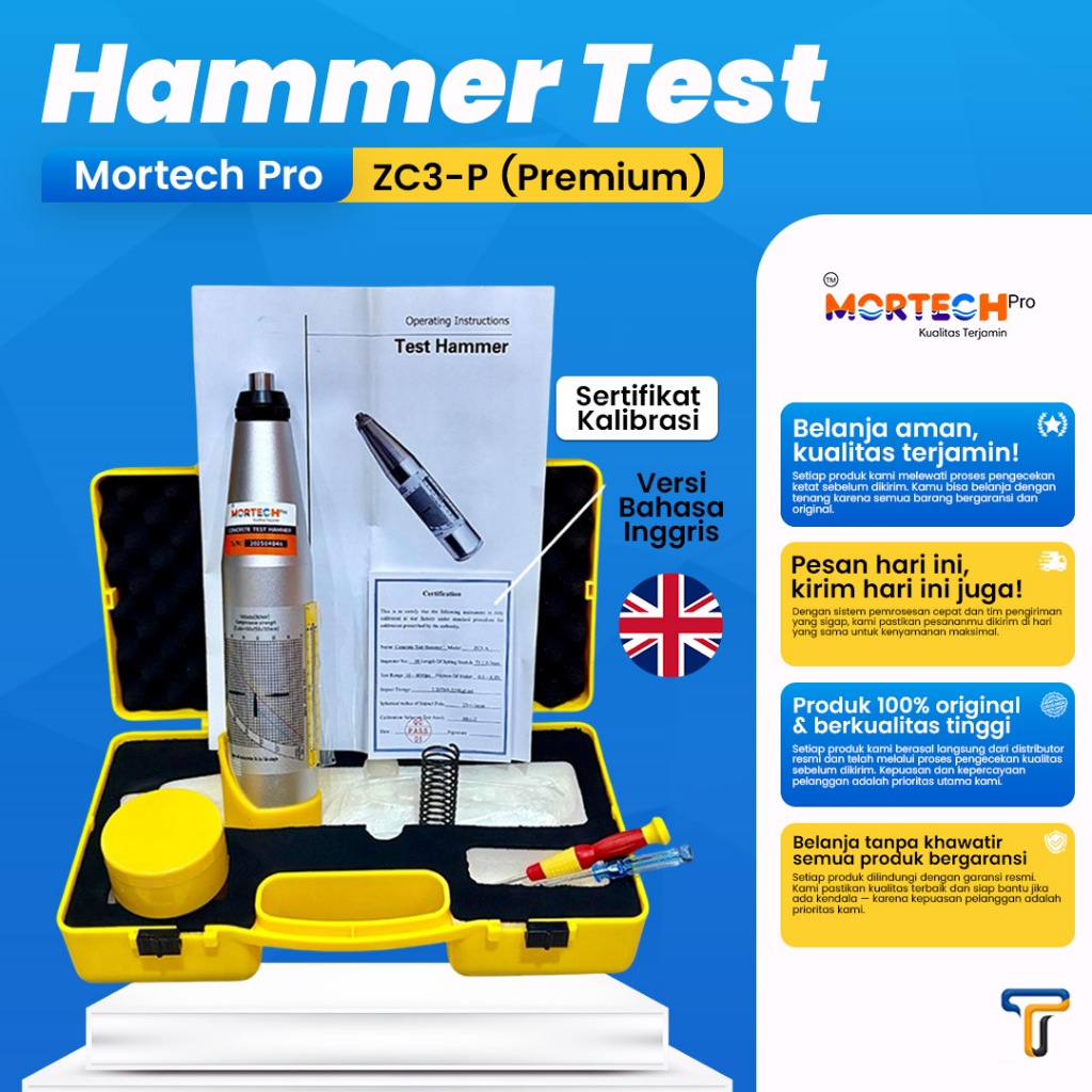 CONCRETE HAMMER TEST (ALAT TES UJI TEKAN BETON) HT 225A/ZC3-A Mortech Pro