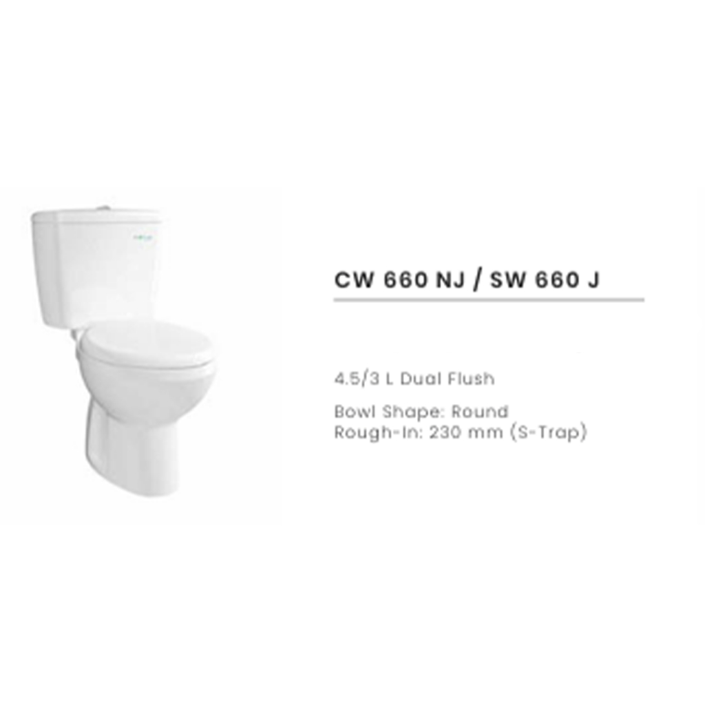 Kloset Duduk / Kloset Monoblok / Monoblock / Kloset Tabung Dual Flush / Kloset Jongkok / Kloset Jong