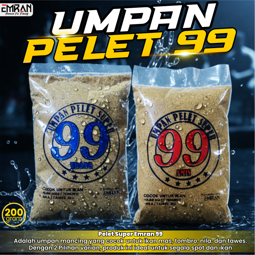 Udang Umpan Mancing Pelet Super Emran 99 Banyak Varian