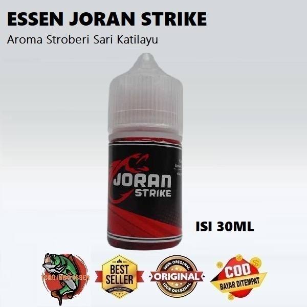 JORAN STRIKE Essen Strawberry Sari Katilayu Untuk Ikan Mas Nila Bandeng Lele Babon Galatama Isi 30ml