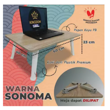 Meja Belajar Lipat Anak Meja Laptop Plastik