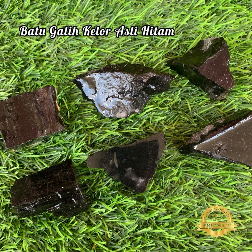 Bahan Batu Galih Kelor Asli Hitam Asli Natural / Bongkahan Batu Galih Kelor Asli Hitam / Lempengan B