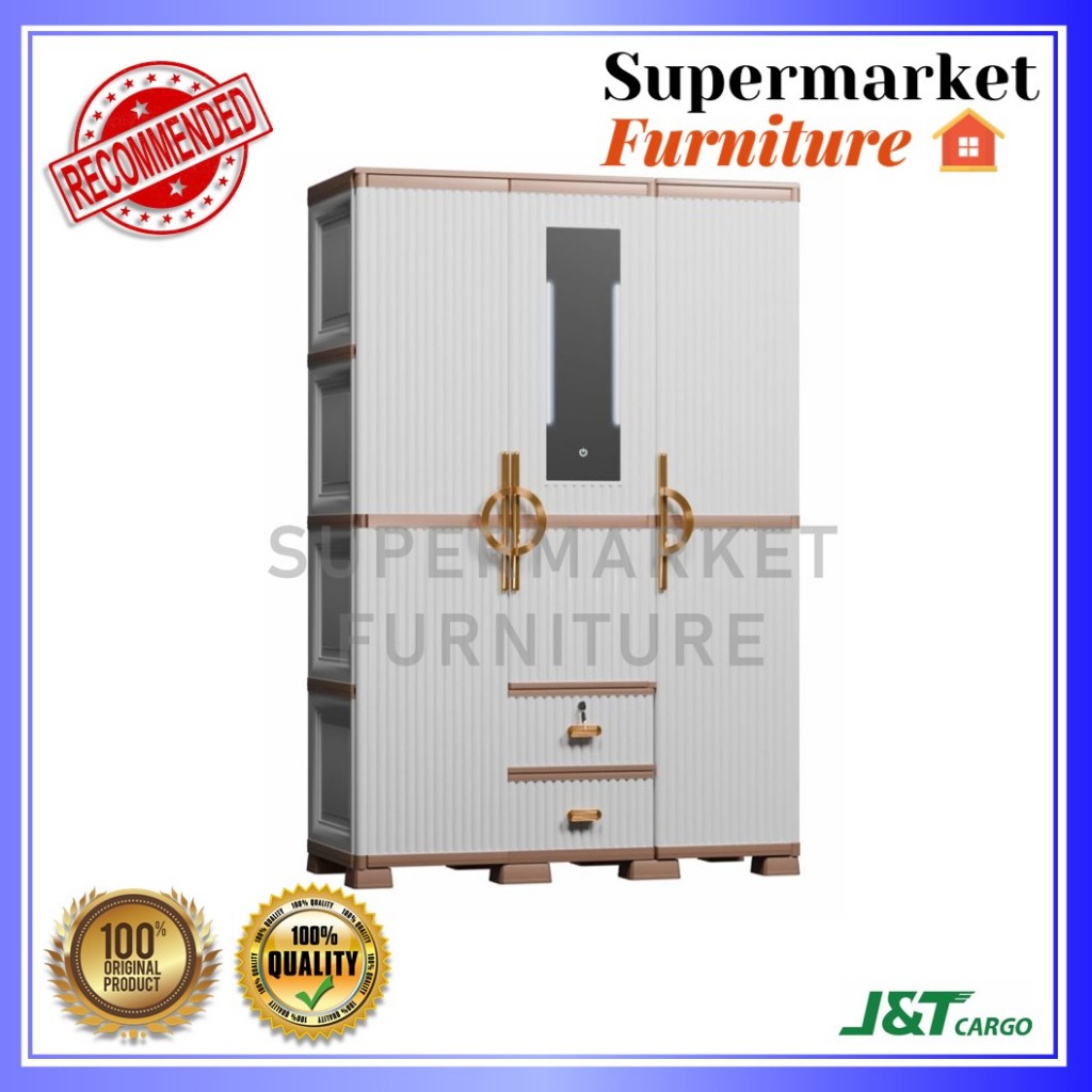 LEMARI PLASTIK OLYMPLAST OTC LUXURY 3 PINTU
