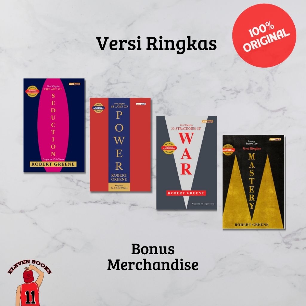 Eleven Books Terjemahan Versi Ringkas Buku-buku Robert Greene & Versi Lengkap The Daily Laws