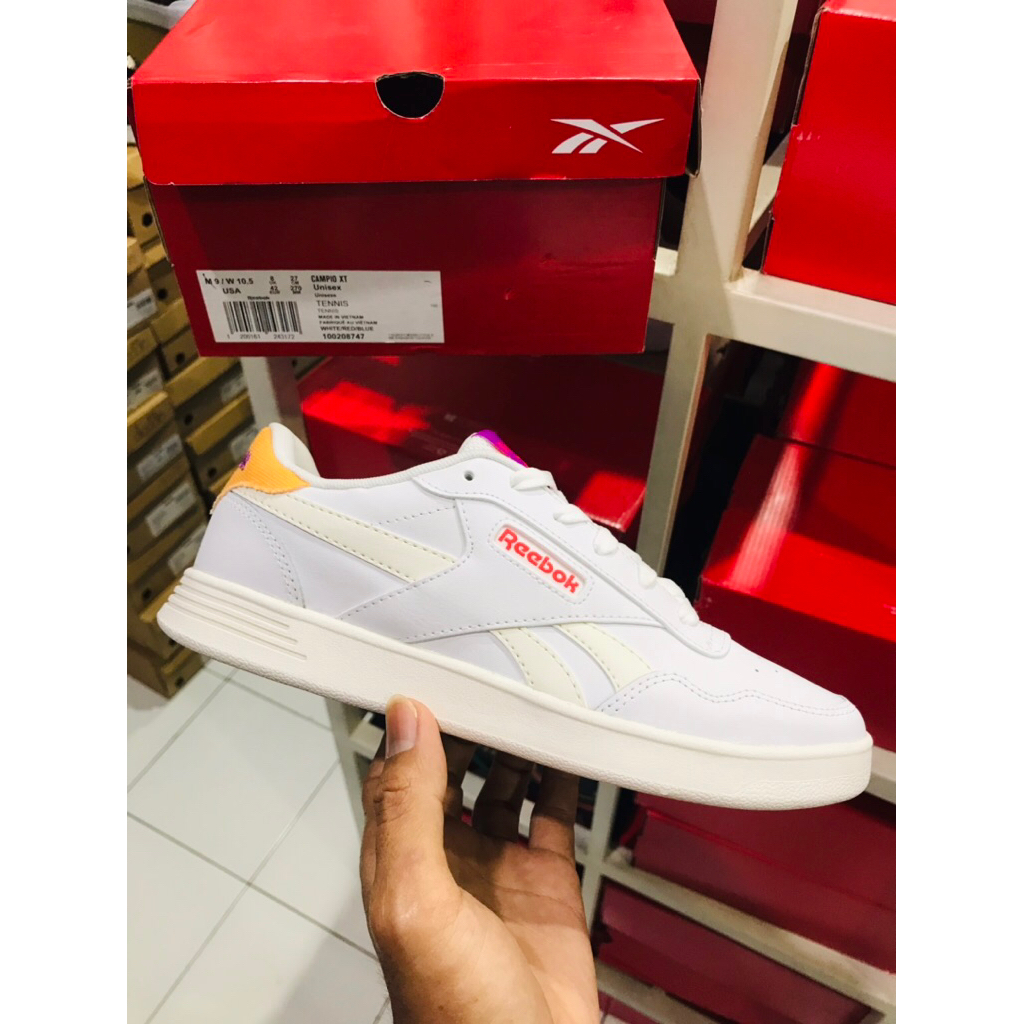 BIG SALE REEBOK COURT [100208895] ORIGINAL SEPATU WANITA/CASUAL/PUTIH/SNEAKERS