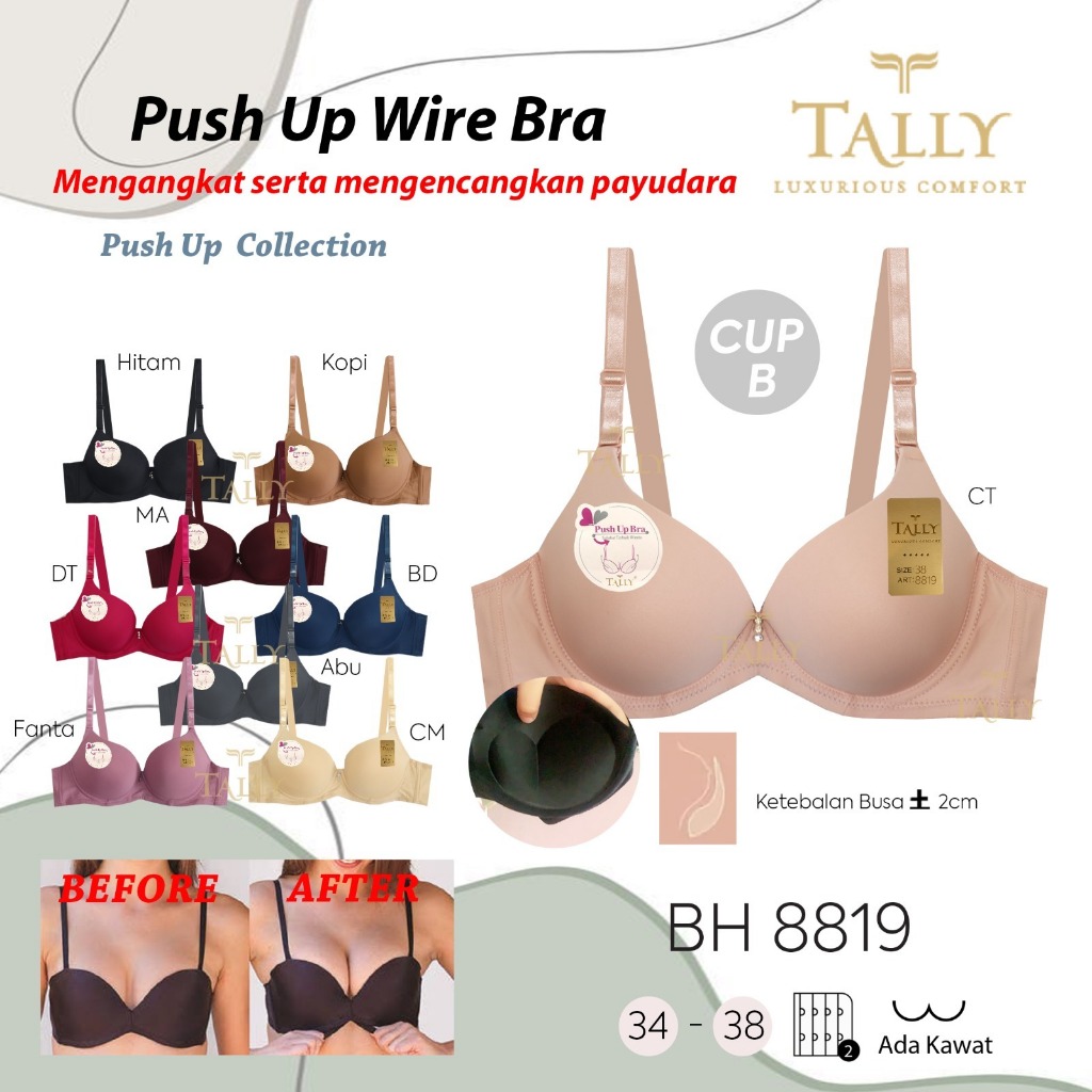 PUSH UP BRA - BH TALLY BUSA TEBAL TALLY 8819