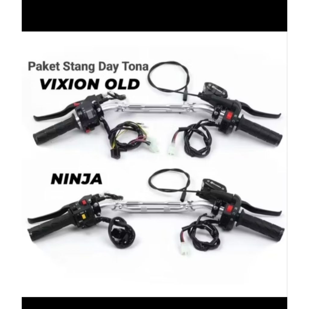 paket stang day low set master rem brembo  set holder kiri vixion / ninja