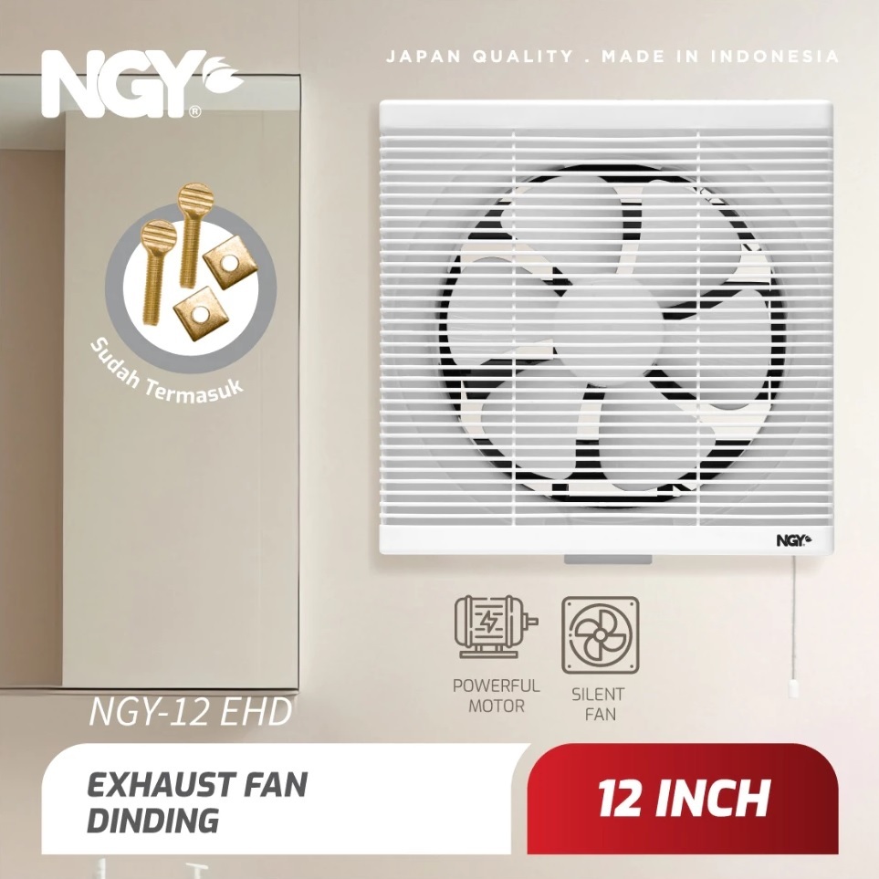 Nagoya Hexos Fan Dinding 2 Arah Wall Exhaust Fan 12 inch