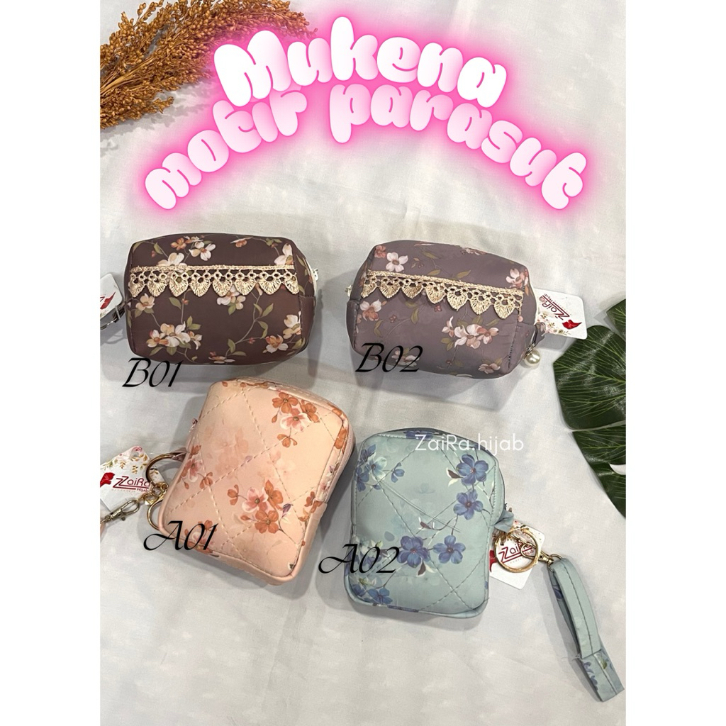 Mukena Parasut Travel motif