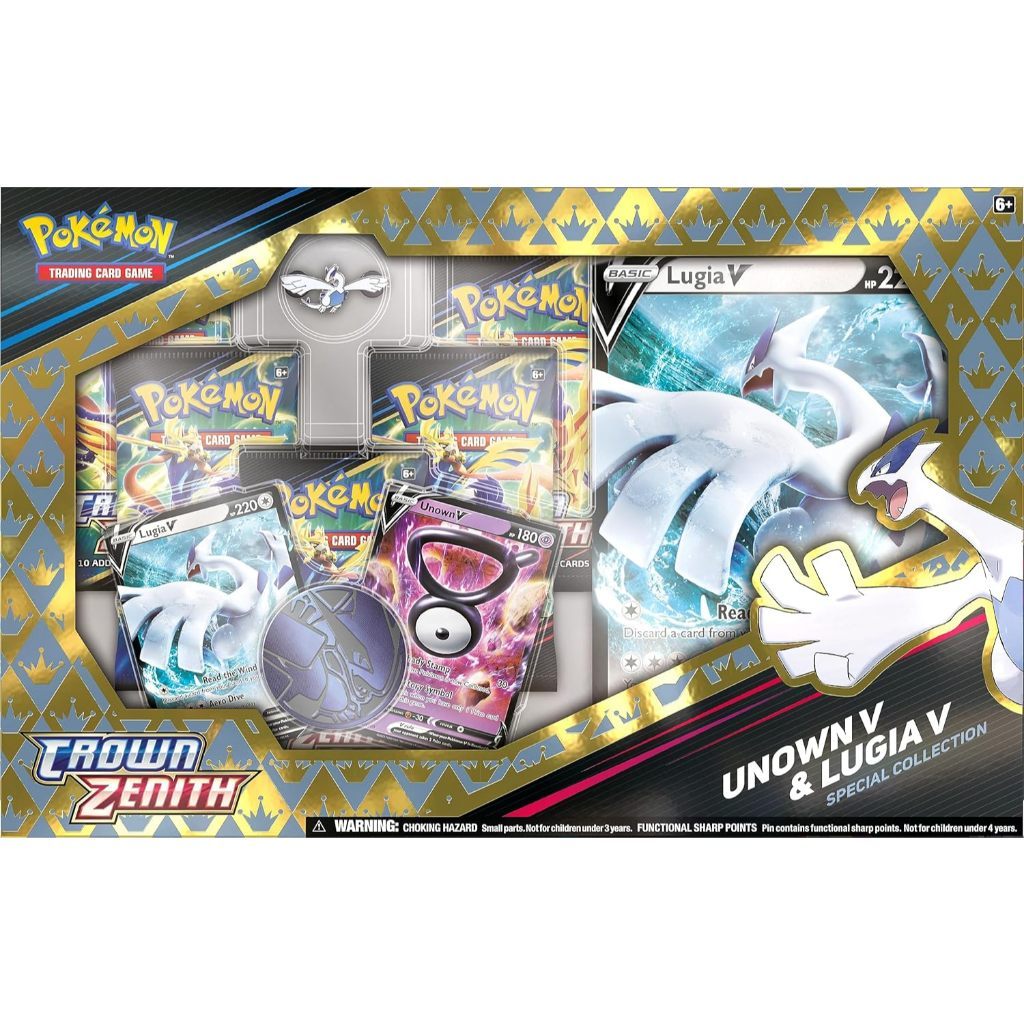 Pokemon Trading Card Game: Unown V & Lugia V Crown Zenith Box Set