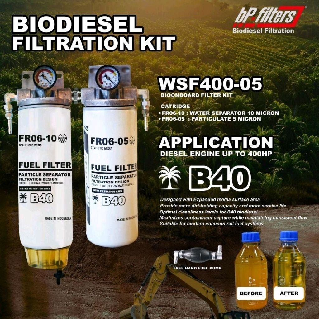Filter Diesel Fuel BpFilters WSF400-05 Water Separator