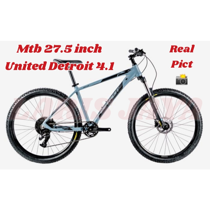 MTB UNITED DETROIT 4.1 NEW SEPEDA GUNUNG  BY UNITED TERBARU