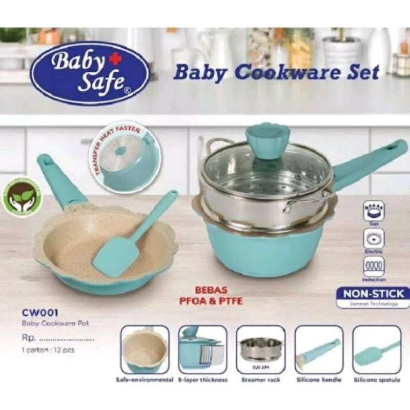 Babysafe Baby Cookware Set Anti Lengket MPASI
