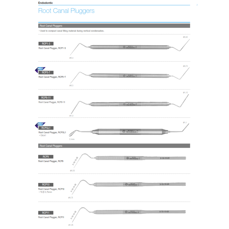 OSUNG ROOT CANAL PLUGGERS | Root Canal Plugger Double Ended Merek Osung Original