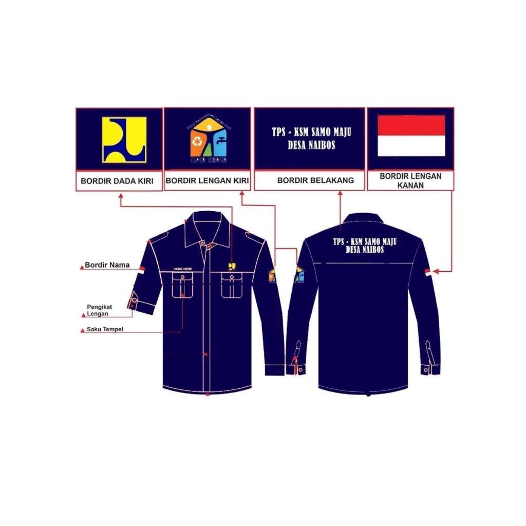KEMEJA PUPR BORDIR