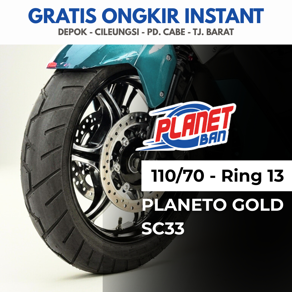 Ban Motor Ring 13 - 110/70 Planeto Gold SC33 (Ban Motor N-MAX)