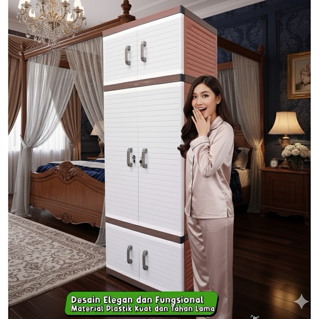 Lemari Pakaian Gantung JUMBO CLUB Lemari Plastik Besar Kokoh