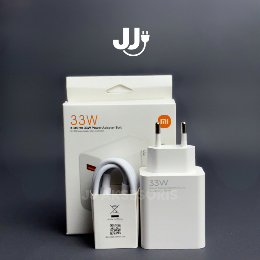 Charger Xiaomi 33W USB Type C Fast Charger Original 100%
