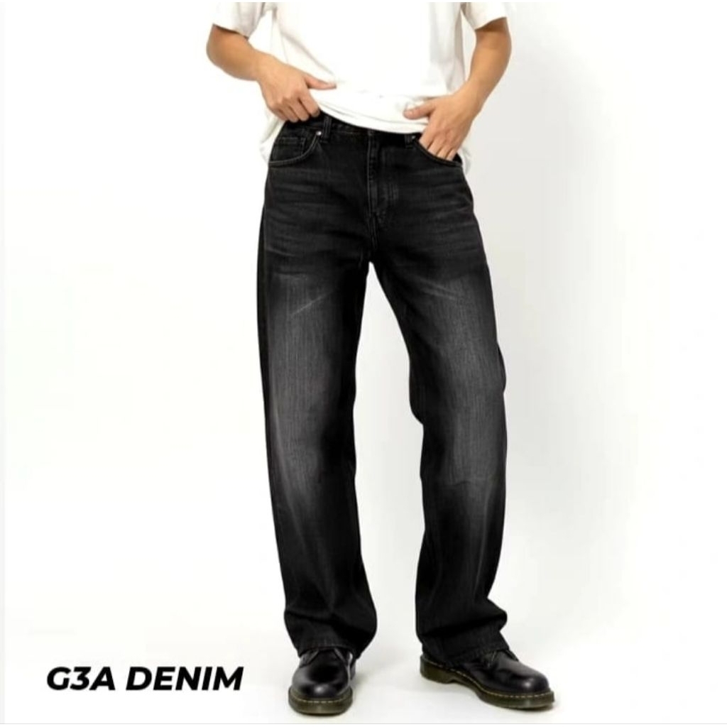 Celana Jeans Pria/Wanita Panjang Baggy Jeans Celana Pria/Wanita Loose Celana Jeans Oversize Gombrong