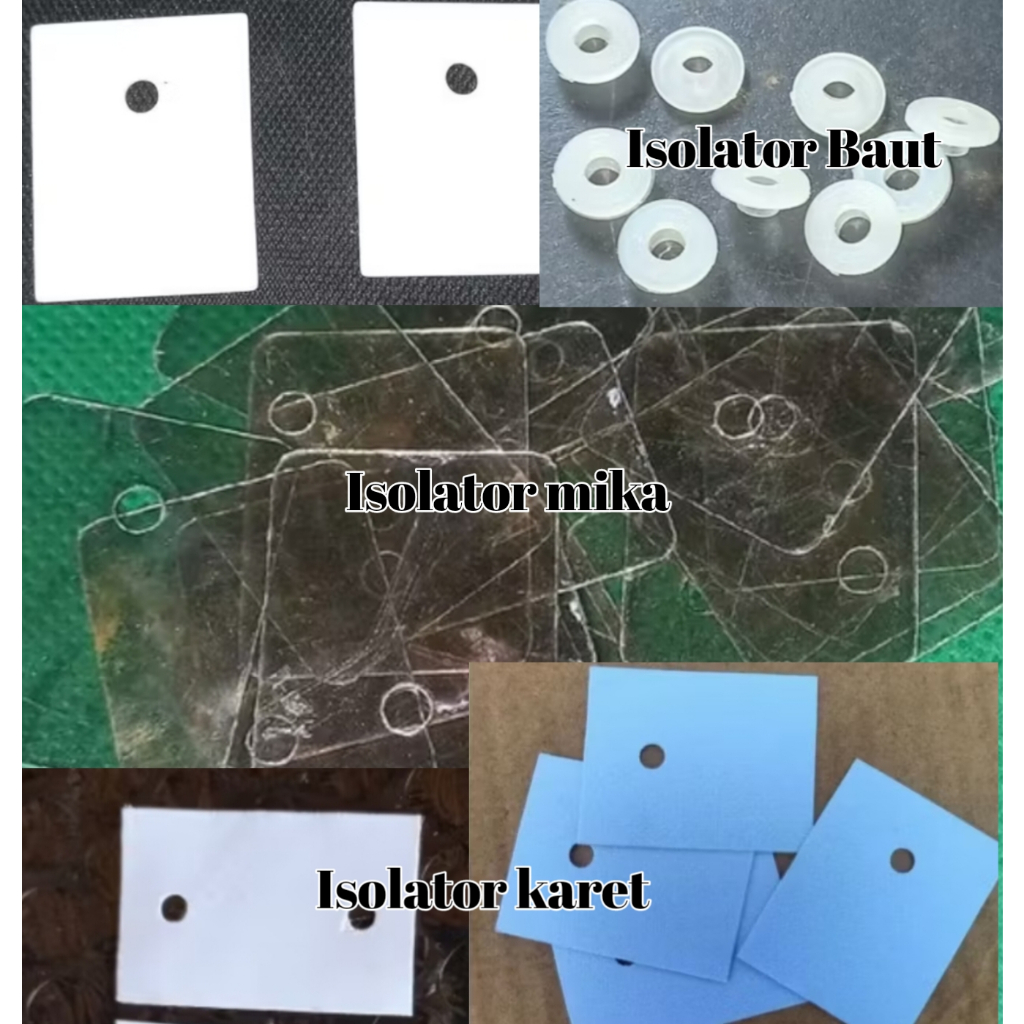 Isolator mika silikon karet baut transistor final alas sanken toshiba c5200 jengkol TIP mosfet TR mu
