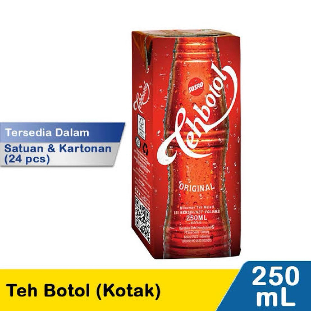 [ GROSIR ] PROMO TEH BOTOL SOSRO KOTAK BESAR 1 DUS