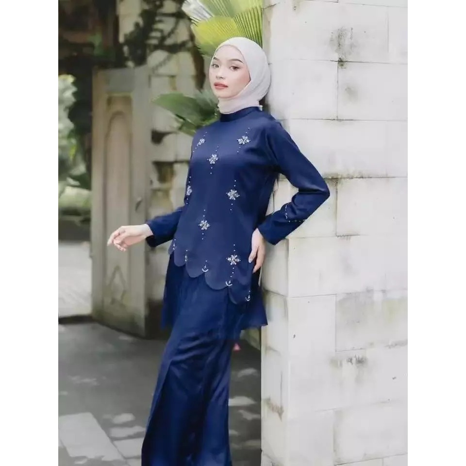 BAJU SET KURUNG MELAYU SILK BRUKAT MIX PAYET ONESET KONDANGAN BAJU KONDANGAN
