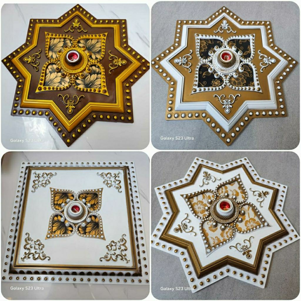 Fitting hias 45cm / fitting ornamen / fitting kembang / fitting plafon / fitting pvc / fitting hias 