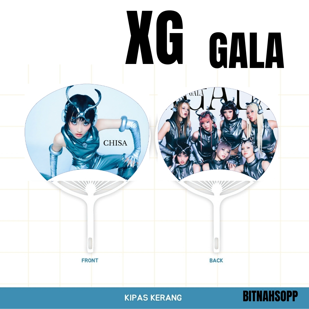 KIPAS TANGAN XG GALA KERANG UCHIWA FAN IDOL KPOP UNOFFICIAL CHISA COCONA HARVEY HINATA JURIA JURIN