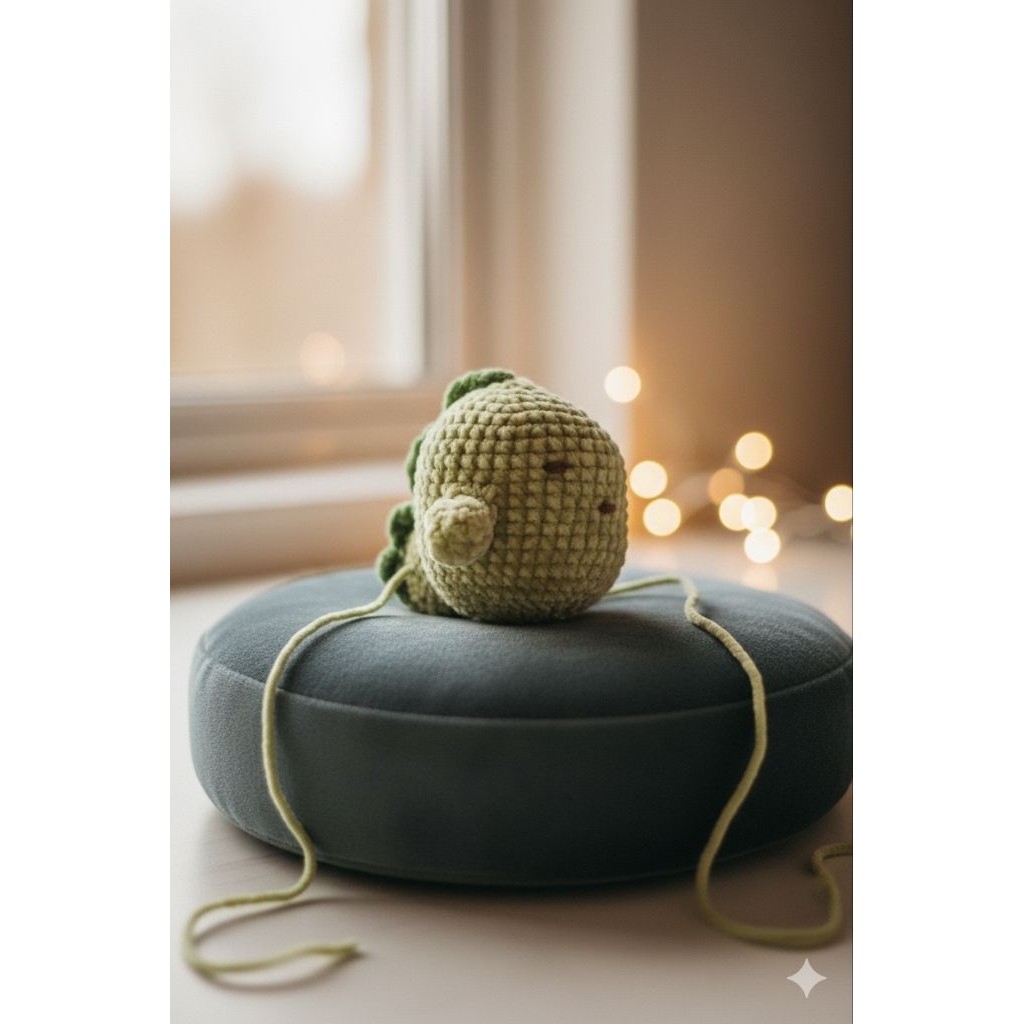 Boneka Amigurumi dino kecil