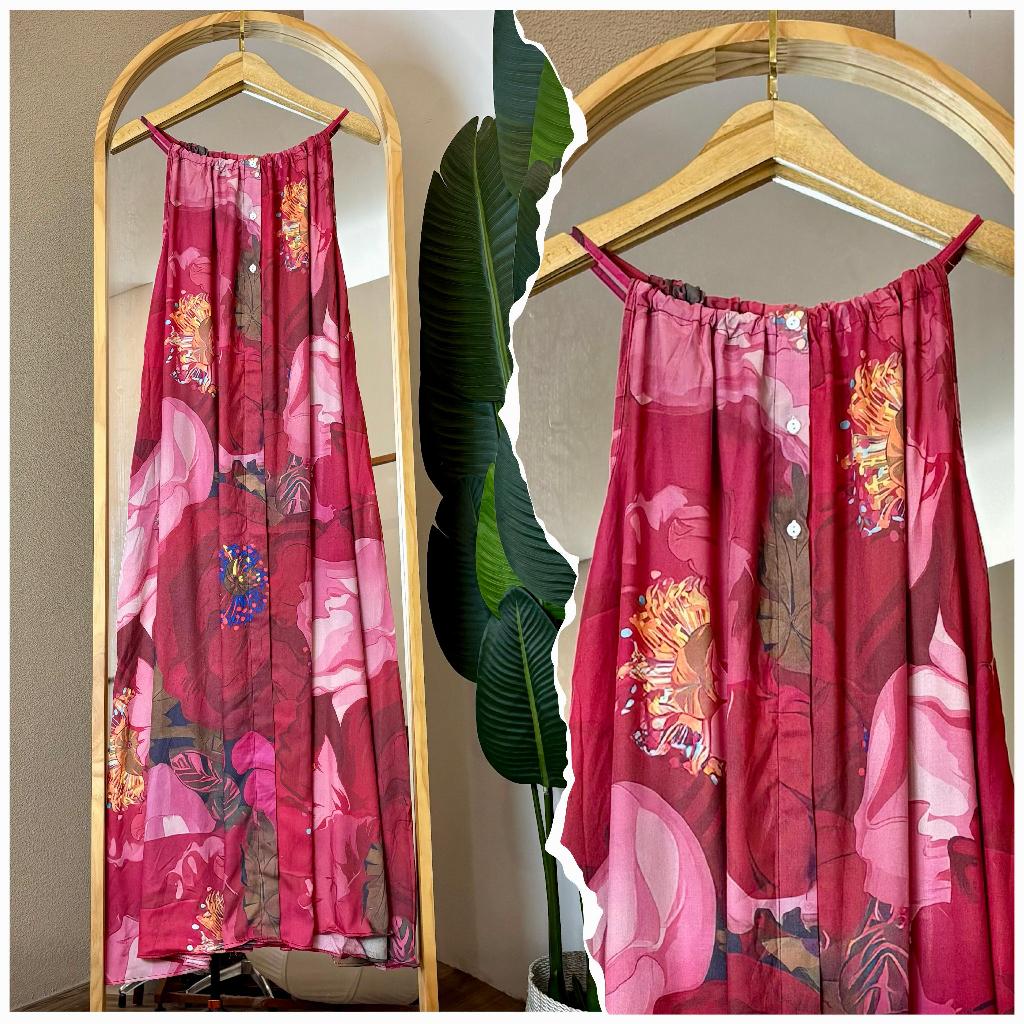 #4 Lily Dress Mimi (panjang 135 cm) Rayon Daster Premium Jumbo Wanita Busui Friendly | Bumil Friendl