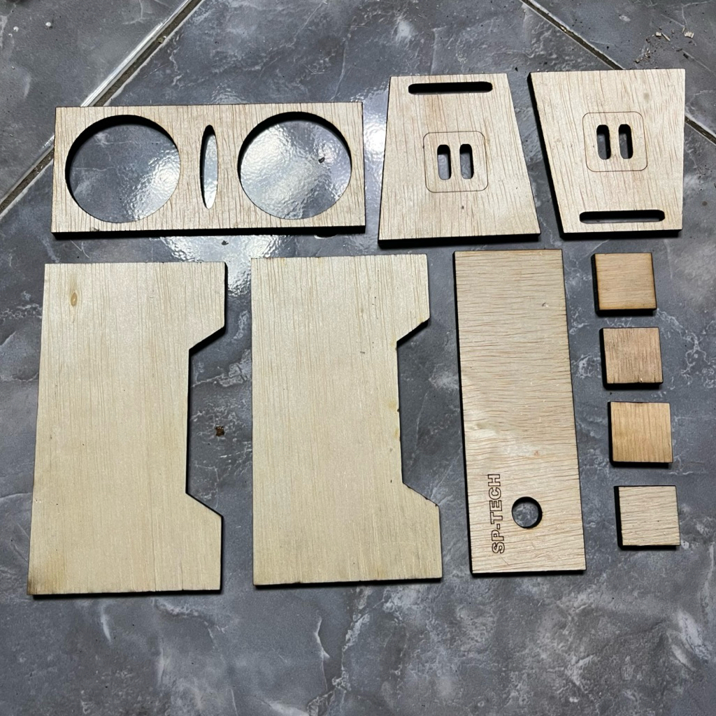 Kit Potongan Box speaker line array 2 inch dobel belum dirakit bahan tebal 5mm