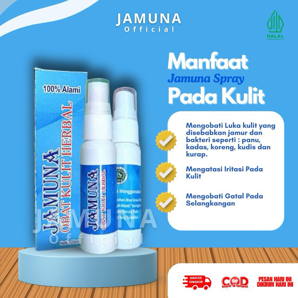 JAMUNA Herbal Obat Gatal Selangkangan Eksim dan Jamur Paling Ampuh Aman Untuk Semua Jenis Kulit 25ml