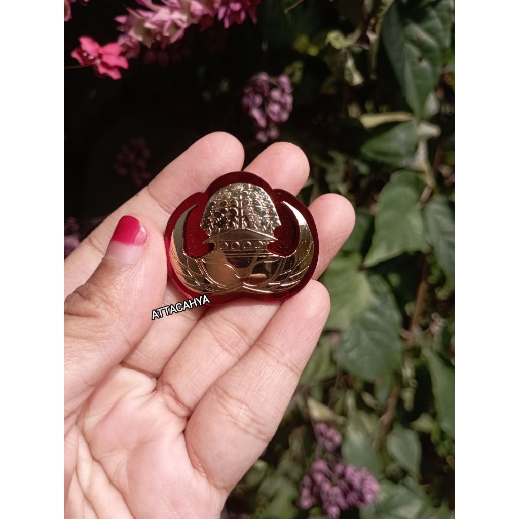 Pin korpri kuningan cembung - pin korpri gemoy - pin korpri kuningan asli