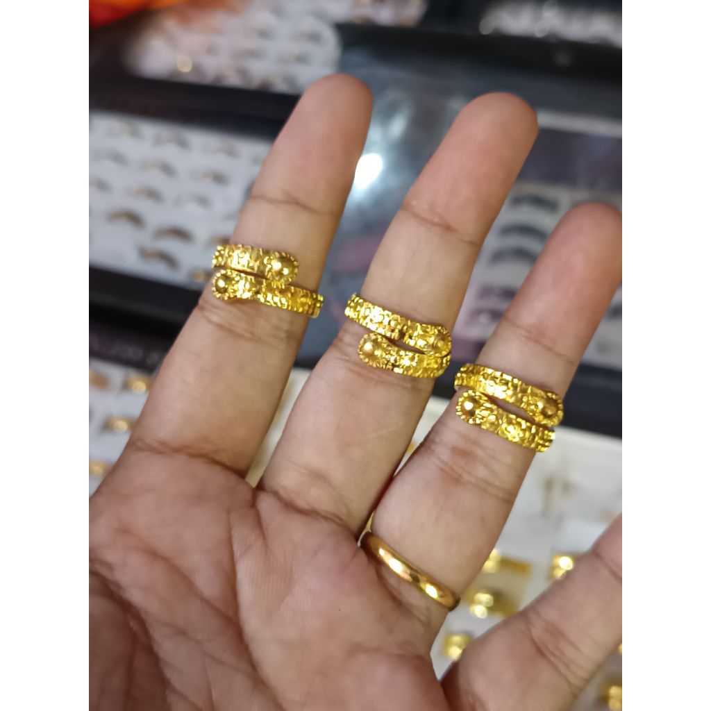 Cincin Koin 91 Cincin Duit Logam kuningan