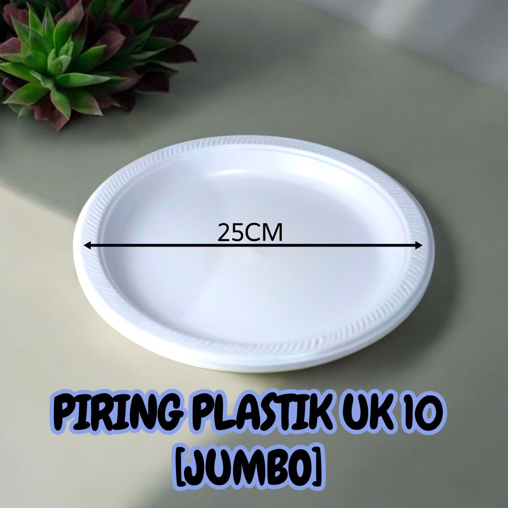 Piring Plastik PP sekali pakai Food Grade Piring Makan Bulat Tebal Serbaguna untuk Acara dan Caterin