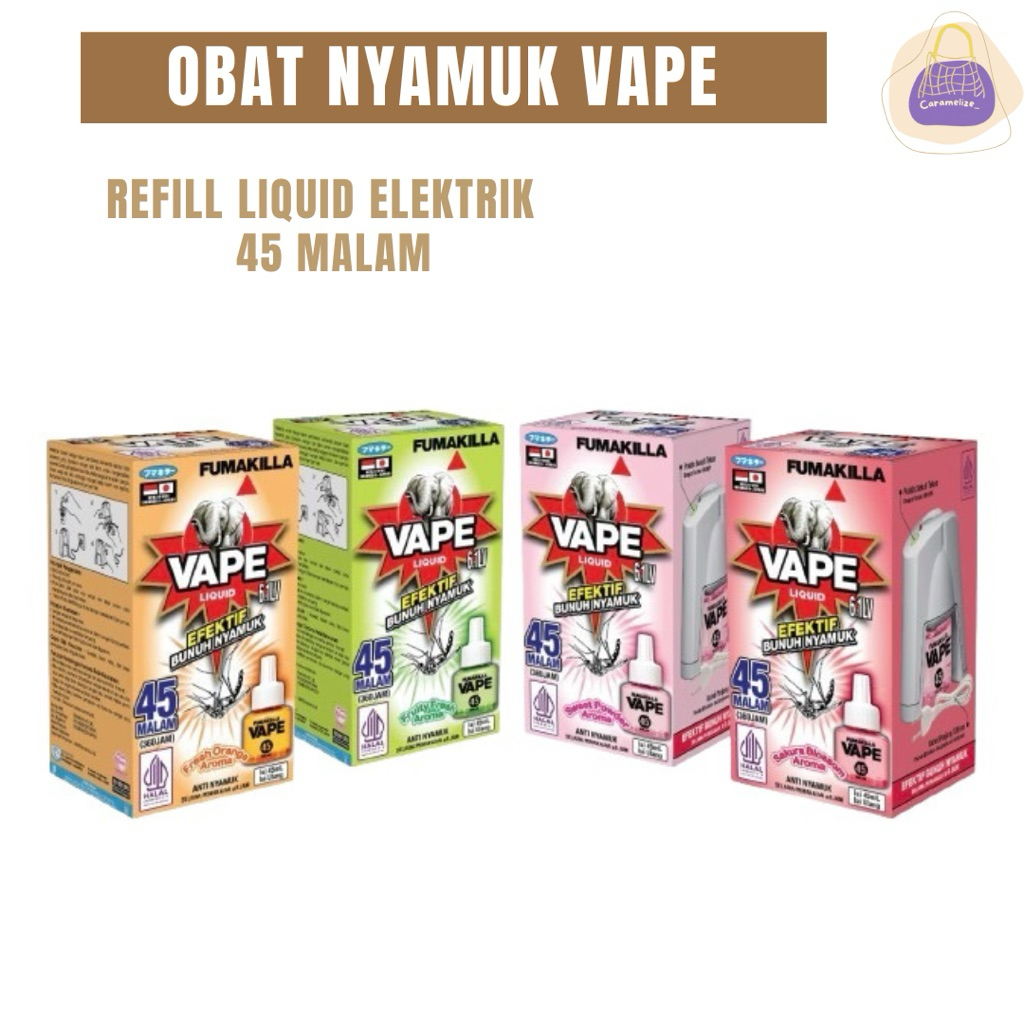 FUMAKILA VAPE Refill 45 Malam, Obat Nyamuk All Varian