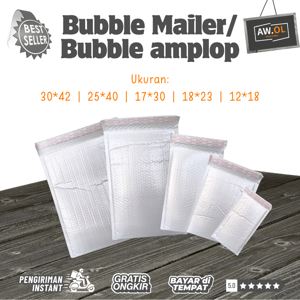 Amplop Mailer / Bubble Mailer / Amplop Bubble Wrap