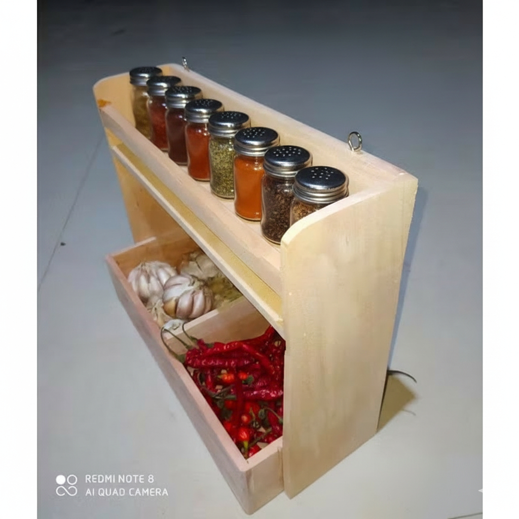 Tempat Bumbu Dan Bawang Rak Dapur Jati Belanda