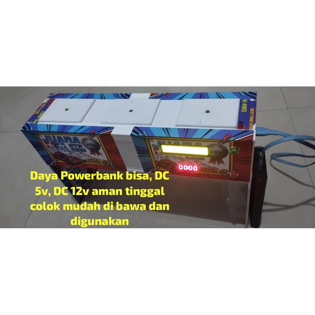 LAP TIMER TAMIYA PORTABLE 3 LINE OTOMATIS
